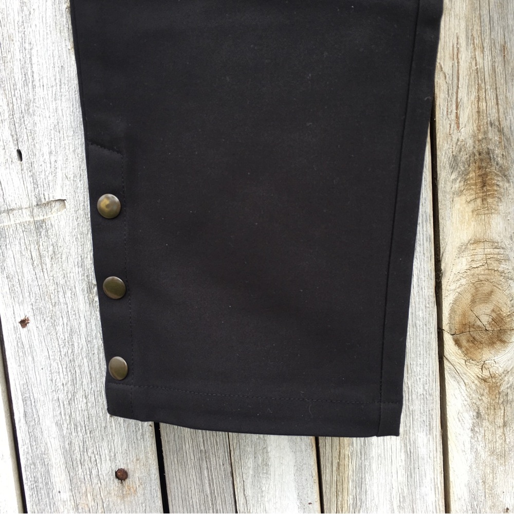 NWT Anine Bing Straight Leg Pant Cotton Stretch Black S - Picture 9 of 15